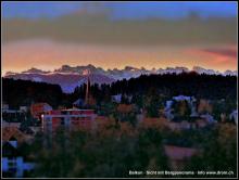 Panoramasicht wie ein Gemälte